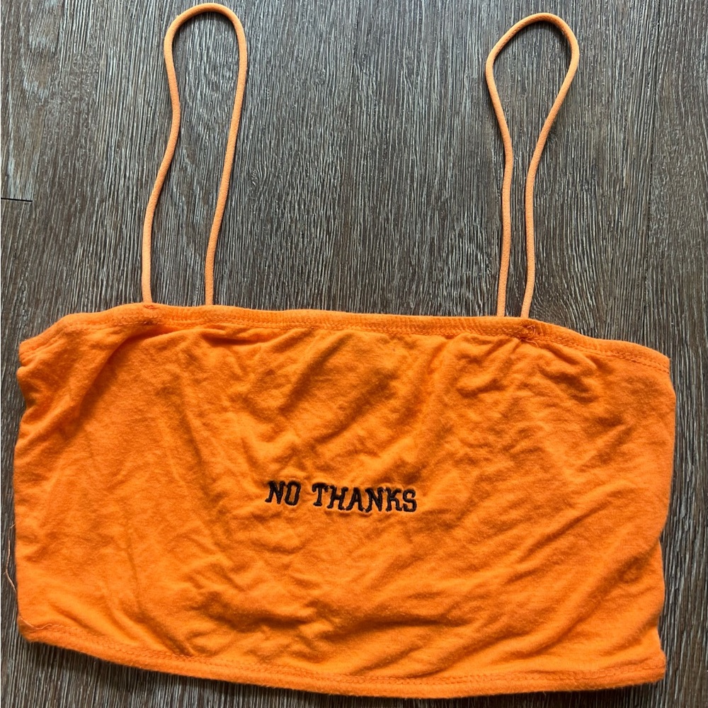 SHEIN Orange Crop Tank